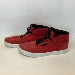 Men's Supra Red Suede Shoes Size 9 #08048-602-M